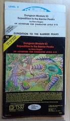 V047: Dungeon Module S3: Expedition to the Barrier Peaks: 9033: 1980-81: READ DESCRIPTION